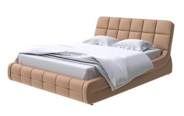 Спальная кровать Corso-6 160х200, Экокожа (Бронзовый перламутр) в Салехарде