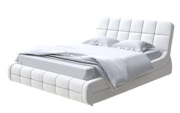 Двуспальная кровать Corso-6 160х200, Рогожка (Тетра Молочный) в Салехарде