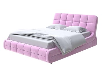 Спальная кровать Corso-6 160х200, Велюр (Лофти Сиреневый) в Салехарде