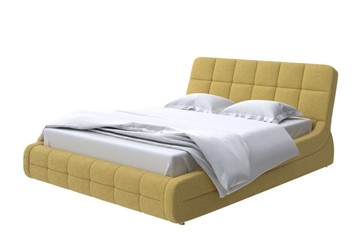 Кровать в спальню Corso-6 180х200, Рогожка (Firmino Канареечный) в Салехарде