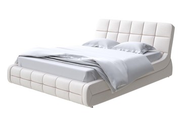 Кровать в спальню Corso-6 180х200, Велюр (Scandi Cotton 3 Лён) в Салехарде