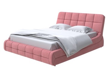 Двуспальная кровать Corso-6 180х200, Велюр (Ultra Ягодный сорбет) в Салехарде