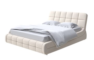 Кровать 2-спальная Corso-6 200х200, Искусственная шерсть (Лама Бежевый) в Салехарде