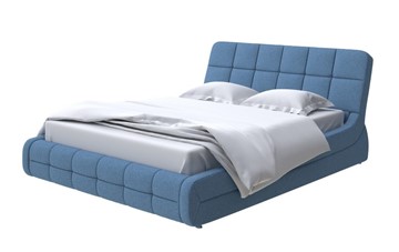 Кровать двуспальная Corso-6 200х200, Искусственная шерсть (Лама Индиго) в Салехарде