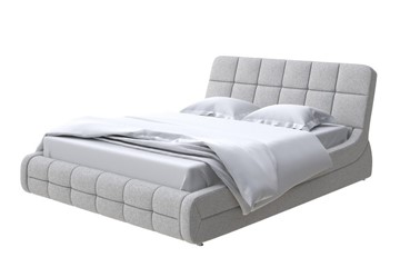 Кровать Corso-6 200х200, Искусственная шерсть (Лама Светло-серый) в Салехарде