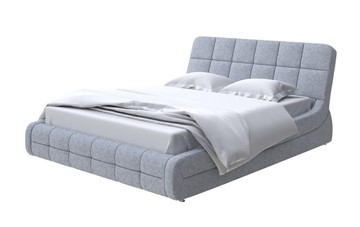 Кровать двуспальная Corso-6 200х200, Рогожка (Levis 83 Светло-Серый) в Салехарде