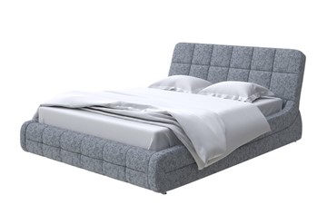 Спальная кровать Corso-6 200х200, Рогожка (Levis 85 Серый) в Салехарде - предосмотр