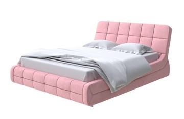 Спальная кровать Corso-6 200х200, Велюр (Casa Жемчужно-розовый) в Салехарде