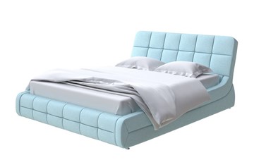 Спальная кровать Corso-6 200х200, Велюр (Scandi Cotton 20 Голубой Лед) в Салехарде