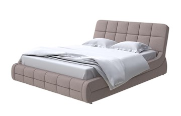 Двуспальная кровать Corso-6 200х200, Велюр (Scandi Cotton 24 Капучино) в Салехарде