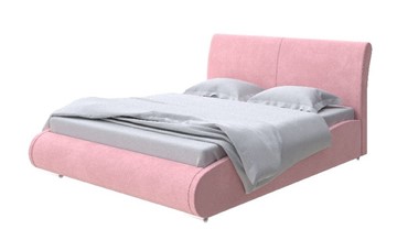 Двуспальная кровать Corso-8 Lite 200x200, Велюр (Casa Жемчужно-розовый) в Салехарде
