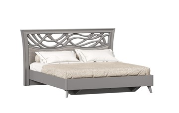 Кровать двуспальная Джулия 1800 с кроватным основанием, Оникс Серый в Салехарде