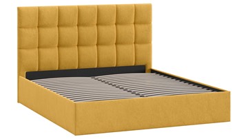 Кровать 2-спальная Эмбер тип 1 (Микровелюр Wellmart Yellow) в Салехарде - предосмотр 1