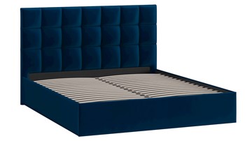 Кровать двуспальная Эмбер тип 1 (Велюр Confetti Blue) в Салехарде - предосмотр 1
