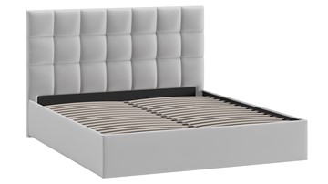 Двуспальная кровать Эмбер тип 1 (Велюр Confetti Silver) в Новом Уренгое - предосмотр 1