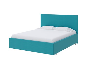 Спальная кровать Flat 180х200, Велюр (Forest 562 Голубой) в Новом Уренгое