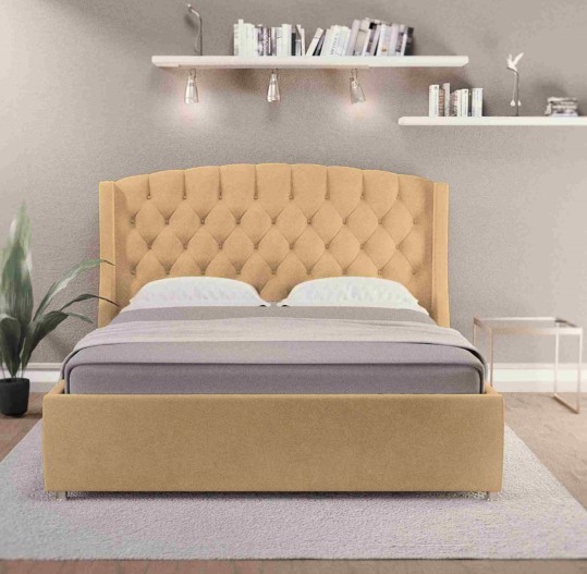 Спальная кровать Франческа 160х200 с подъемным механизмом и дном в Салехарде - изображение 3