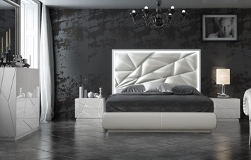 Кровать спальная FRANCO KIU 1242 с LED подсветкой изголовья (180х200) в Салехарде - предосмотр 5
