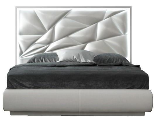 Кровать спальная FRANCO KIU 1242 с LED подсветкой изголовья (180х200) в Губкинском - изображение