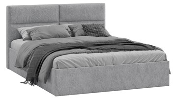 Кровать спальная Глосс Тип 1 (Микровелюр Wellmart Silver) в Новом Уренгое