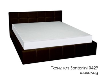 Кровать двуспальная Грета 160х200 (шоколад) без основания в Салехарде