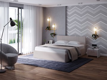 Кровать 2-спальная Helix Plus 180х200, Велюр (Ultra Суфле) в Лабытнанги