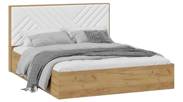 Кровать спальная Хилтон Тип 1 (Дуб крафт золотой/Белый) в Надыме