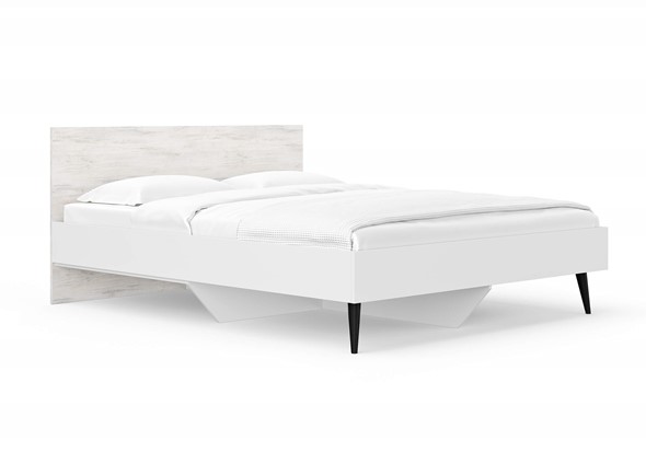 Спальная кровать Ines 160х200, Ясмунд (Белый) в Салехарде - изображение