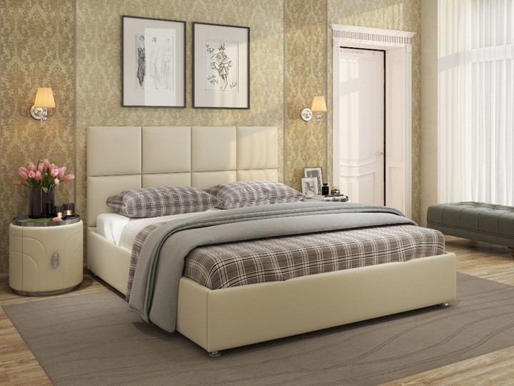 Кровать 2-спальная Jaklin размер 160*200 с основанием в Салехарде - изображение 2