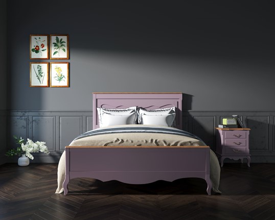 Спальная кровать Leontina (ST9341/16L) Лавандовый в Надыме - изображение