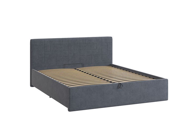 Спальная кровать Лора 2 1.6, топаз (велюр) в Салехарде - изображение 3