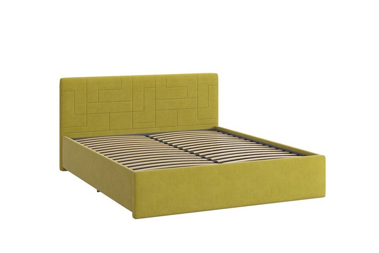 Двуспальная кровать Лора 2 1.6, янтарь (велюр) в Салехарде - изображение 2