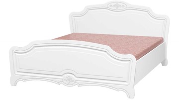 Спальная кровать Лотос (Лак-Белый Жемчуг) 160х200 в Тарко-Сале