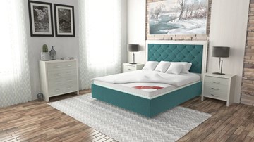 Кровать в спальню Манхэттен 180х200 (с основанием), с высотой спинки - 140 см в Надыме - предосмотр 6