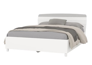 Кровать спальная Милана 1600 (4-22906бел\серый) в Лабытнанги