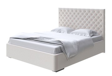Кровать в спальню Modena 200x200, Велюр (Scandi Cotton 3 Лён) в Салехарде