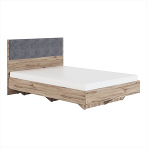 Кровать Николь (мод.1.3) 1,6 серый текстиль, с ортопедическим основанием в Салехарде - предосмотр