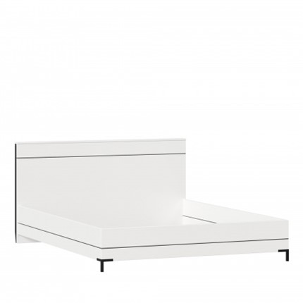 Кровать Норд, 1600, 677.120, белый/черный в Надыме - изображение