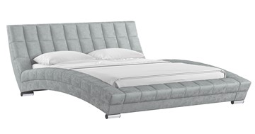 Кровать 2-х спальная Оливия 160 арт. Дарлинг грей сандал (светло-серый) с основанием в Салехарде - предосмотр