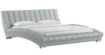Кровать 2-спальная Оливия 180 арт. Дарлинг грей сандал (светло-серый) с основанием в Лабытнанги