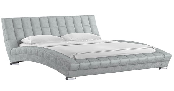 Кровать 2-спальная Оливия 180 арт. Дарлинг грей сандал (светло-серый) с основанием в Салехарде - изображение