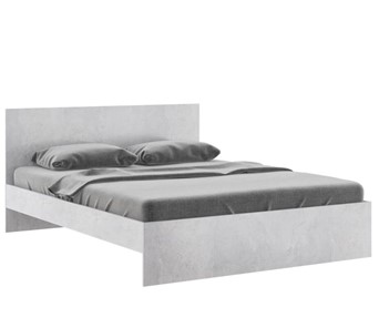 Кровать двуспальная Осло М14 с настилами Лайт (Цемент светлый) в Ноябрьске