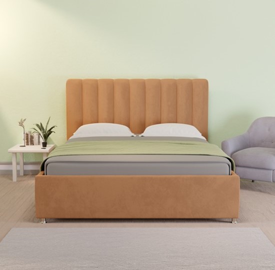 Двуспальная кровать Палермо 160х200 с подъемным механизмом и дном в Салехарде - изображение 4