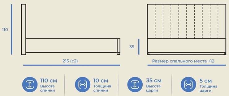 Двуспальная кровать Палермо 160х200 с подъемным механизмом и дном в Салехарде - изображение 10