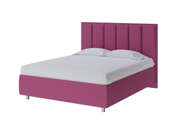 Кровать спальная Routa 200х200, Рогожка (Savana Berry (фиолетовый)) в Салехарде