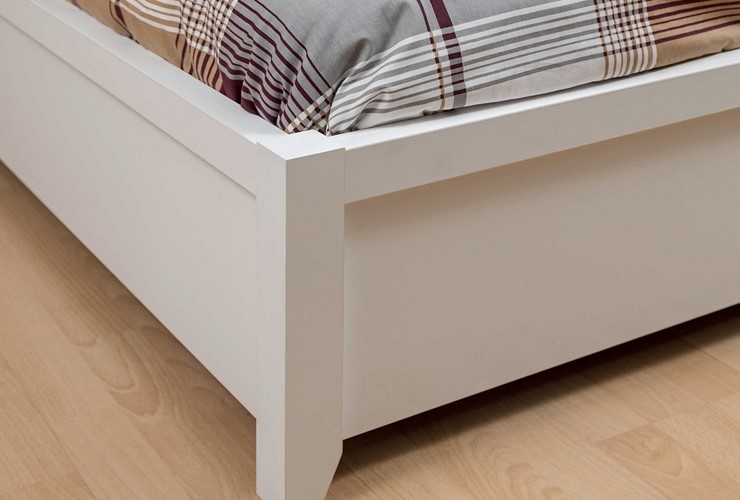 Кровать двуспальная с механизмом Норвуд 32, Белый-Орех шоколадный в Салехарде - изображение 3
