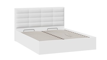 Кровать двуспальная с подъемным механизмом Агата тип 1 (Белый) в Салехарде - предосмотр 1
