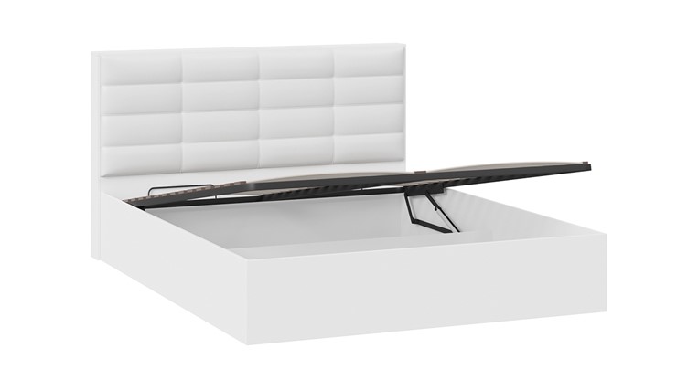 Кровать двуспальная с подъемным механизмом Агата тип 1 (Белый) в Салехарде - изображение 2