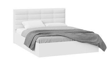 Кровать двуспальная с подъемным механизмом Агата тип 1 (Белый) в Муравленко