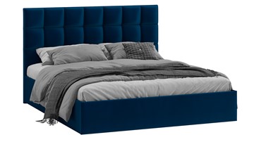 2-спальная кровать с подъемным механизмом Эмбер (Велюр Confetti Blue) в Губкинском
